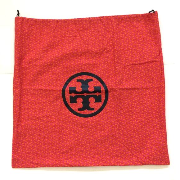 Tory Burch‎ X-Large Dust Bag Orange & Navy - Picture 1 of 3